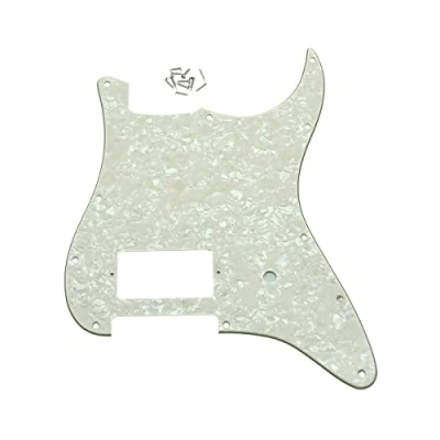 Abbildung von Dopro ST Strat One Humbucker Gitarren Schlagbrett, 11 Löcher, für FD Delonge Aged Pearl