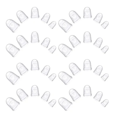 Abbildung von HBYMYDA 50 Stücke Silikon Gitarren Fingerschutz Anti Rutsch Fingerspitzen Protector für Ukulele Bass Akustikgitarre Banjo