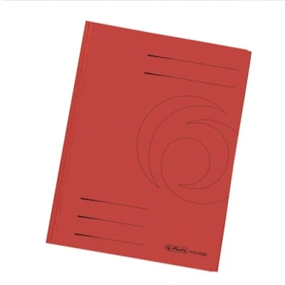 Abbildung von Herlitz 11076445 Einschlagmappe A4 recycling intensiv rot, Manilakarton, 320 g/qm 10er Packung