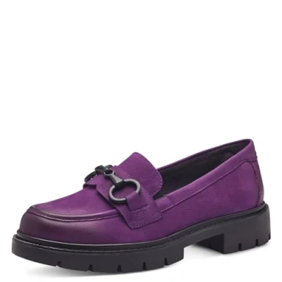 Abbildung von Tamaris Comfort Slipper, Damen, Größe: 37, Purple nubuk Leder