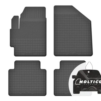 Abbildung von Gummimatten mit Rand Auto Fußmatten Gummi Automatten Passgenau 4 teilig Set passend für Citroen C3 Picasso 2008 2017