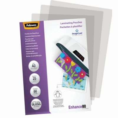 Abbildung von Fellowes Laminierfolien glänzend 80 mikron A3