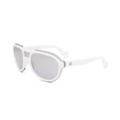 Abbildung von Moncler Unisex Erwachsene ML0055 24C 00 Sonnenbrille, Weiß (Bianco), 0