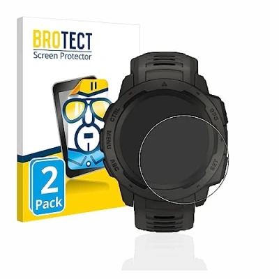 Abbildung von BROTECT (2 Stück Schutzfolie für Garmin Instinct Solar Displayschutz Folie Ultra Klar