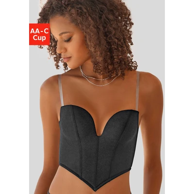 Abbildung von Lascana Korsage, Damen, Größe: 80AA, Black