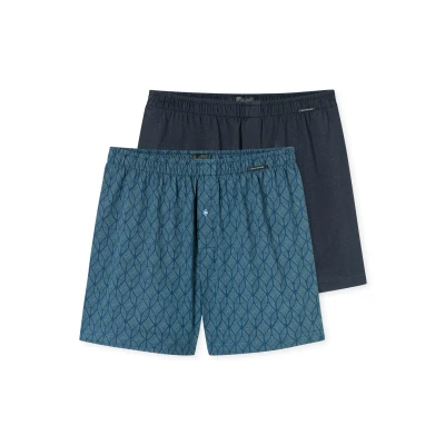 Abbildung von Schiesser 2 PACK Boxershorts, Herren, Größe: Small, Blue