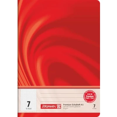 Abbildung von BRUNNEN Schulheft Vivendi, A5, kariert (Lineatur 7), 16 Blatt, ungelocht