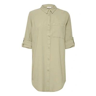 Abbildung von Kaffe Kanaya Hemdbluse, Damen, Größe: 38, Seagrass