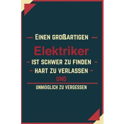 Abbildung von Geschenk BESTER Elektriker: Notizbuch als für den besten Elektriker A5 / liniert 120 Seiten Tagebuch Terminplaner Geschenkidee zum ... Mann Abschied Abschiedsgeschenk