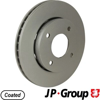 Abbildung von JP GROUP 3963100800 Bremsscheibe Vorderachse 256 24 4 Belüftet beschichtet MITSUBISHI: Colt 6, VI CZC Cabrio, SMART: Forfour I