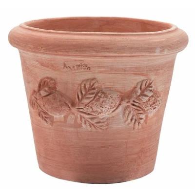 Abbildung von Teramico Pflanzkübel Blumentopf Terrakotta Limoni Toscana 30.5x25cm, 100% Frostfest