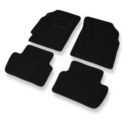 Abbildung von Mossa Fußmatten Auto kompatibel mit Chevrolet Spark II M300 (2010 2015) schwarz Automatten Autoteppiche 1