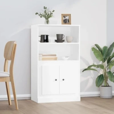 Abbildung von DYRJDJWIDHW kommode weiß,kommode mit schubladen,kommode Flur,Highboard Weiß 60x35,5x103,5 cm Holzwerkstoffschrank schubladen,Sideboard Flur,Schrank Flur,