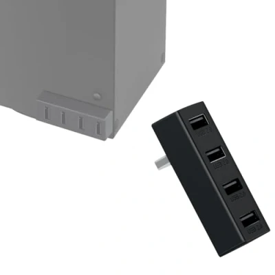 Abbildung von Mcbazel 4 Ports USB Hub 2.0 für Xbox Series X/S, Tragbarer High Speed Splitter Erweiterungsadapter Zubehör Kompatibel mit X/S Konsole Schwarz