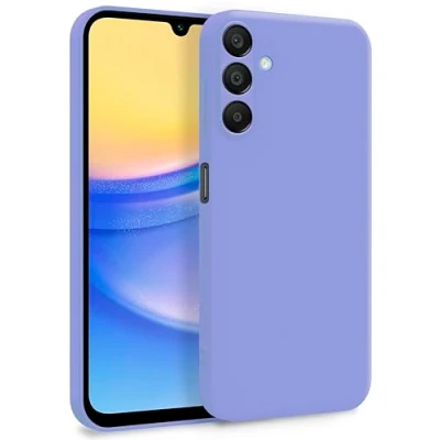 Abbildung von MyGadget Hülle für Samsung Galaxy A15 5G Zweilagige Handyhülle mit Kameraschutz Cover Innenfutter &amp; Silikon außen Flieder