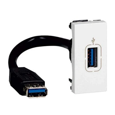 Abbildung von Legrand 78746 Msc Usb Dose + Kabel 1Mod Ws