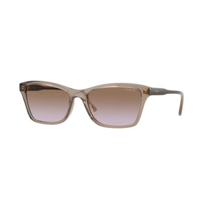Abbildung von Vogue Eyewear Sonnenbrille, Damen, Größe: 54, Brown/violet brown