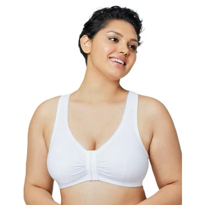 Abbildung von Glamorise Damen Perfectcomfort Baumwolle BH BH, Weiß, 85E/F EU