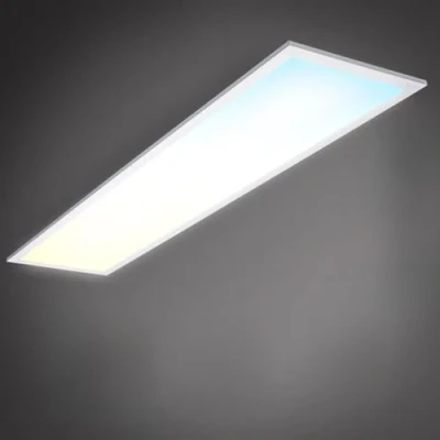 Abbildung von B.K.Licht Deckenleuchte LED Panel 100x25cm dimmbar 24 Watt 2200 Lumen ultra flach Weiß BKL1326, Dimmfunktion, fest integriert, Farbwechsler, Kaltweiß, Neutralweiß, Warmweiß, Deckenlampe CCT 3000K 6500K inkl Fernbedienung Timer Nachtlicht Memory
