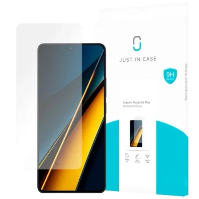 Abbildung von Just in Case Gehärtetes Glas Clear Displayschutzfolie Poco X6 Pro