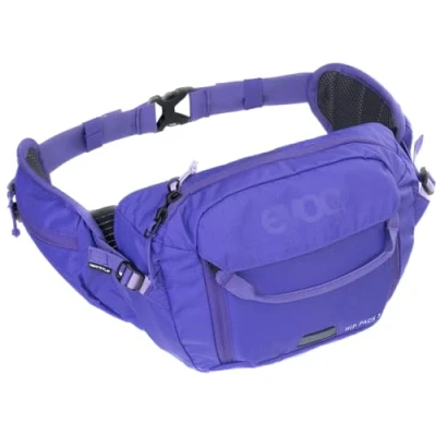 Abbildung von EVOC HIP Pack 3 Hüfttasche, Bauchtasche (komfortable Gürteltasche mit Trinkblasenfach, AIR Flow Contact System, Volumen: l), Violet