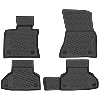 Abbildung von Walser XTR Gummi Fussmatten Auto kompatibel mit BMW X6 08/2014 07/2019, 100% passgenaue Fußmatten, robuste Universal Fußmatte Auto, Gummimatten Gummi,