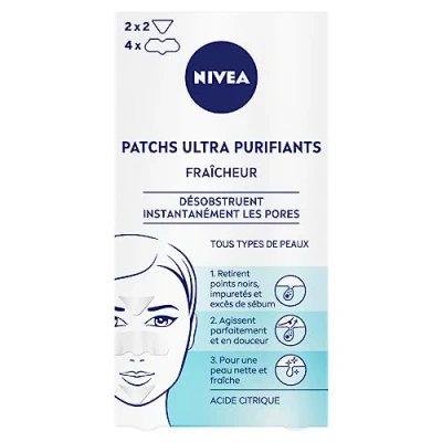 Abbildung von NIVEA Ultra Purifying Freshness Pflaster (1 x 6 Pflaster), Zitronensäure angereichert, gegen Mitesser &amp; Unreinheiten, Reinigungspflaster für alle Hauttypen