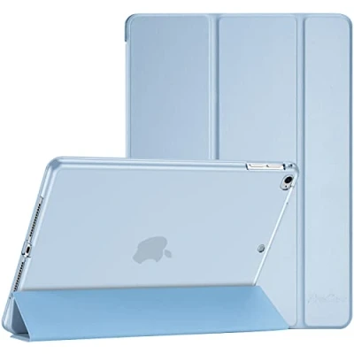 Abbildung von ProCase Soft Hülle für iPad 9.7 Zoll 6. Generation 2018/5. 2017 /iPad Air 1/2 Modell A1822 A1823 A1893 A1474 A1475, Weich TPU Schutzhülle Case Cover 6 / 5 Himmelblau
