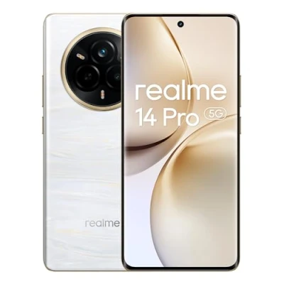 Abbildung von realme 14 Pro Smartphone 5g, 12 + 512GB,White,Sony IMX882 OIS AI Camera,Cold Sensitive Color Changing Design,5260 mAh Battery,IP69,120Hz Eye Protection Display,Amazon Exclusive (No Adapter)