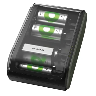 Abbildung von GP Batteries ReCyko B631 Universell für AA/AAA/C/D/9V Akkus Batterie Ladegerät