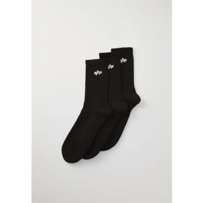 Abbildung von Alpha Industries Basic Socks 3 PACK Socken, Herren, Größe: 39 42, Black