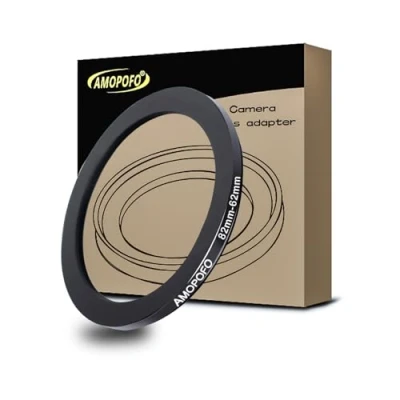 Abbildung von 82 62mm Step down Ringe Filteradapter Ring,82mm bis Filter Adapterring von Kamera Objektiv mit 82mm Filtergewinde auf Ring