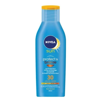 Abbildung von Nivea Protect &amp; Bronze Sonnenschutzmilch LSF 30, 200 ml