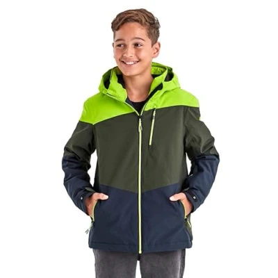 Abbildung von Killtec Jungen Ksw 161 Bys Jckt Skijacke Funktionsjacke mit Kapuze und Schneefang, graumelange, 140 EU