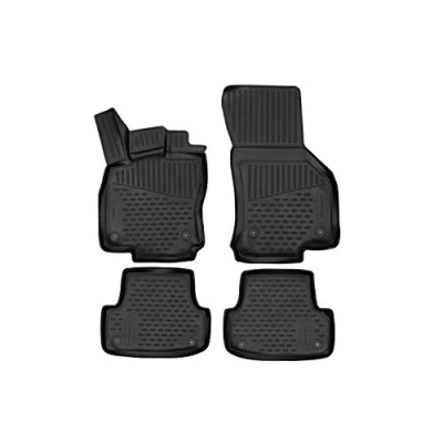 Abbildung von Element 3D Gummimatten Passgenaue Fußmatten Audi A3 2016 Limousinen 4tlg, Schwarz