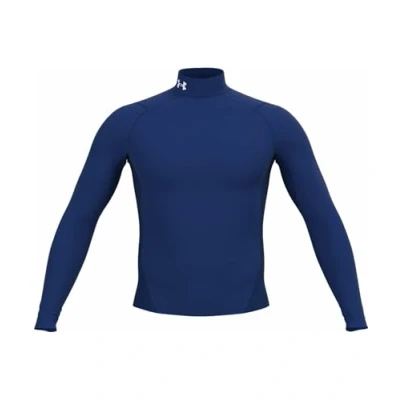 Abbildung von Under Armour COMP MOCK Langarmshirt, Herren, Größe: Medium, Blauweiss