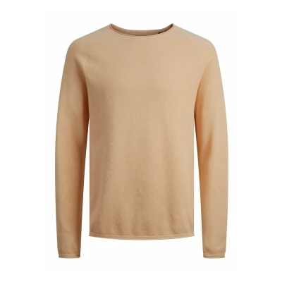 Abbildung von Jack &amp; Jones Jjehill CREW NECK NOOS Strickpullover, Herren, Größe: Small, Apricot ice