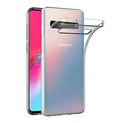 Abbildung von AICEK Hülle Compatible für Samsung Galaxy S10 5G Transparent Silikon Schutzhülle Case Clear Durchsichtige TPU Bumper Handyhülle (6,7 Zoll)