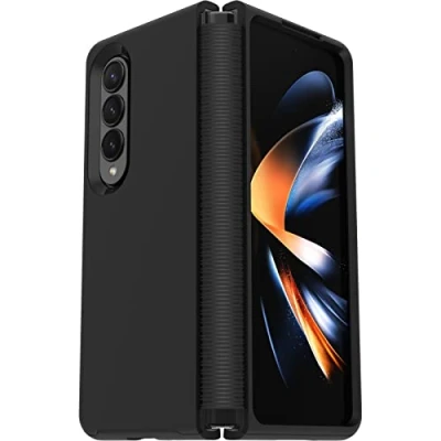 Abbildung von Samsung Galaxy Z Fold 4 Hülle Kunststoff OtterBox Backcover Handyhülle Schwarz Shockproof/Stoßfest
