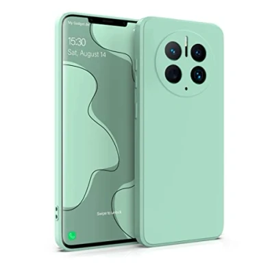 Abbildung von MyGadget Hülle für Huawei Mate 50 Pro robuste Silikon Schutzhülle TPU Case Slim Silikonhülle Back Cover Kratzfest Handyhülle Matt Mint