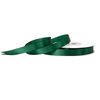 Abbildung von Creativery Satinband, Satinband 12mm x 25m Rolle Dunkelgrün