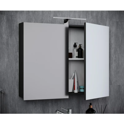 Abbildung von VCM Spiegelschrank Holz Badmöbel Spiegel Badinos 80 cm (1 St)