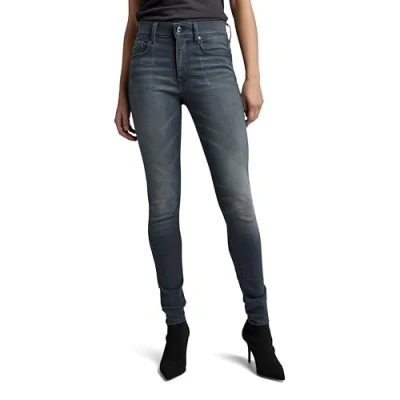Abbildung von G STAR Damen Lhana Skinny Jeans, Blau (Antic Chert Grey D19079 9882 B145), 30W / 30L