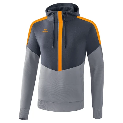 Abbildung von Erima Kinder Squad Kapuzensweat, Slate Grey/Monument Grey/New orange, 164
