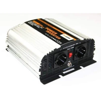 Abbildung von SOLARTRONICS NS1500 Spannungswandler 24V 230V modifizierter Sinus 1500W/3000W Wechselrichter auf Stromwandler mit USB A Anschluss und AC Steckdose Solar Inverter Umwandler