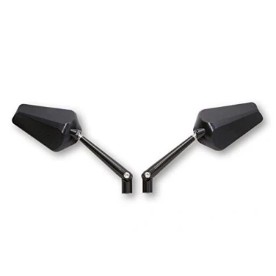 Abbildung von Highsider Lenkerspiegelpaar M10x1,25R+L Prato Alu schwarz