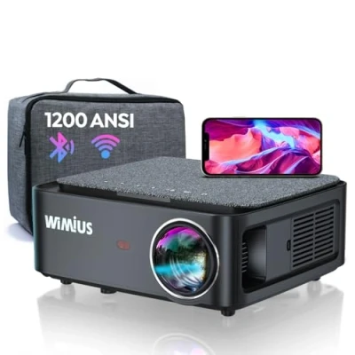Abbildung von Beamer, Full HD 1080P 25000 Lumen Beamer 5G WiFi Bluetooth Unterstützung 4K Video, LED Heimkino Video 300 &#039;&#039; Display, kompatibel mit Fire Stick,Smartphone,PS5 Projektor