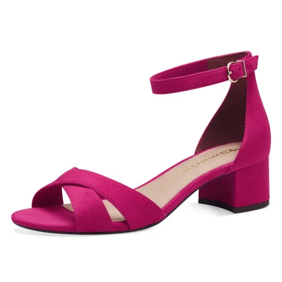 Abbildung von Tamaris Riemensandalette, Damen, Größe: 36, Fuxia Schuhe