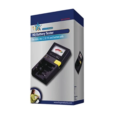 Abbildung von HQ BAT TESTER5 Batterietester für AAA, AA, C, D, 9 Volt Batterien schwarz
