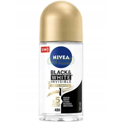 Abbildung von NIVEA Women &quot;Invisible Black &amp; White Silky Smooth&quot; Deo Roll on 50ml